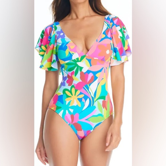 2x flowy top bathing suit - Picture 5 of 5